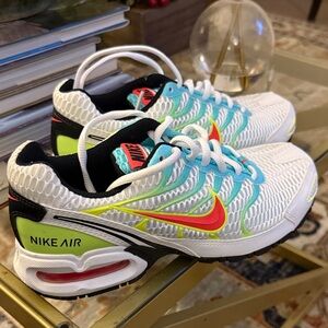 Nike Kids Air Max White with Red and Blue Accents